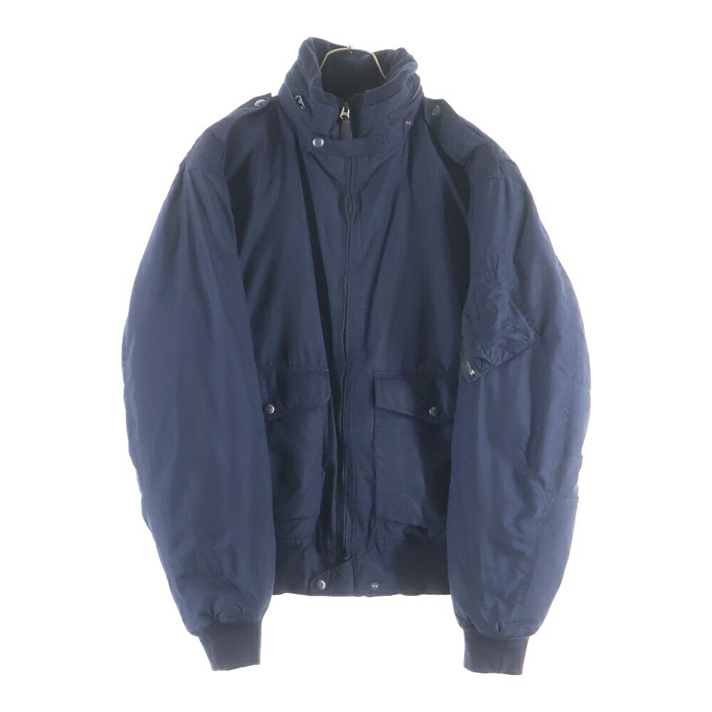 POLO RALPH LAUREN(ポロラルフローレン) サイズ:L 90ー00s Down Jacket ナイロン ジップアップ ダウン ジャケット ネイビー【中古】【程度B】【カラーネイビー】【オンライン限定商品】|ブランド買取・販売 BRING