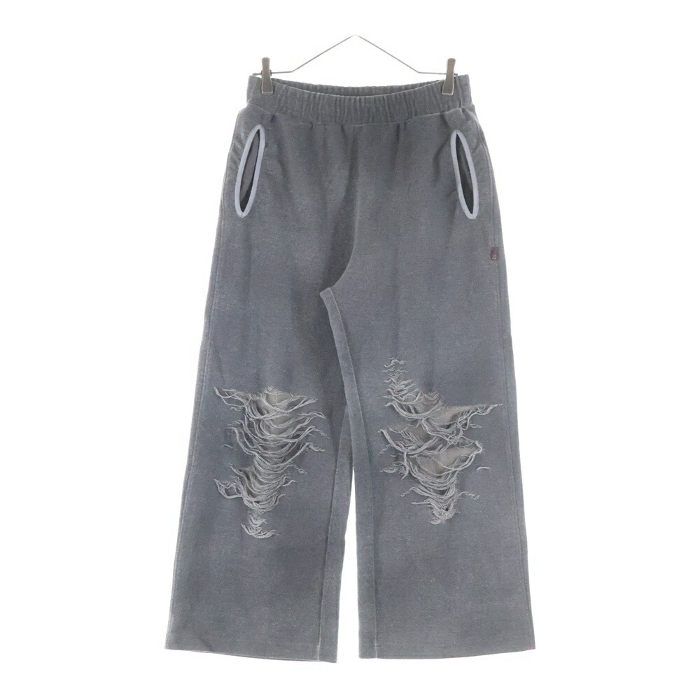 DIESEL(ディーゼル) サイズ:S 25SS P-PERCY クラッシュ加工 マルチポケット ドローストリング スウェットパンツ レディース ブラック A18218【中古】【程度B】【カラーブラック】【オンライン限定商品】