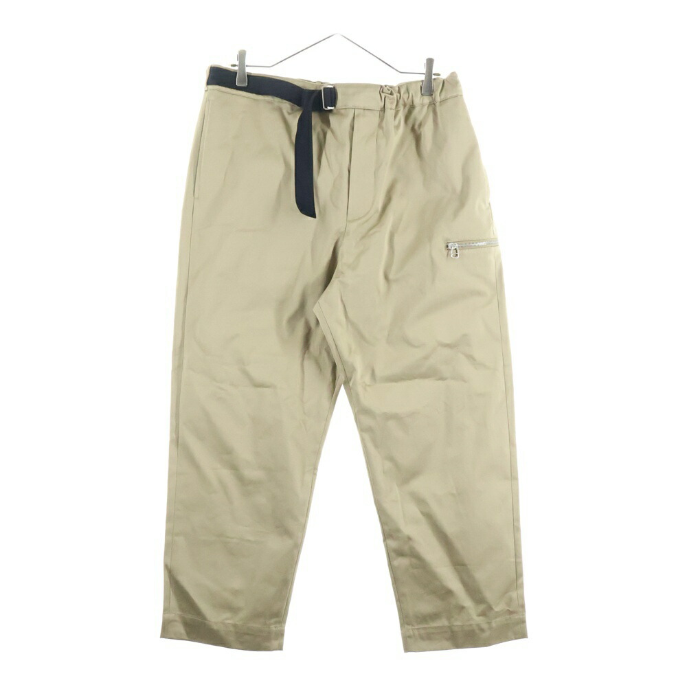 OAMC(オーエーエムシー) 大きさ:M 21AW REGS PANT WOVEN 三尺帯ズボン下 チノ食パン ベージュ OAMU310631【中古】【度合いA】【色つやベージュ】【取りまわしバス発着場BRING福岡天神店】