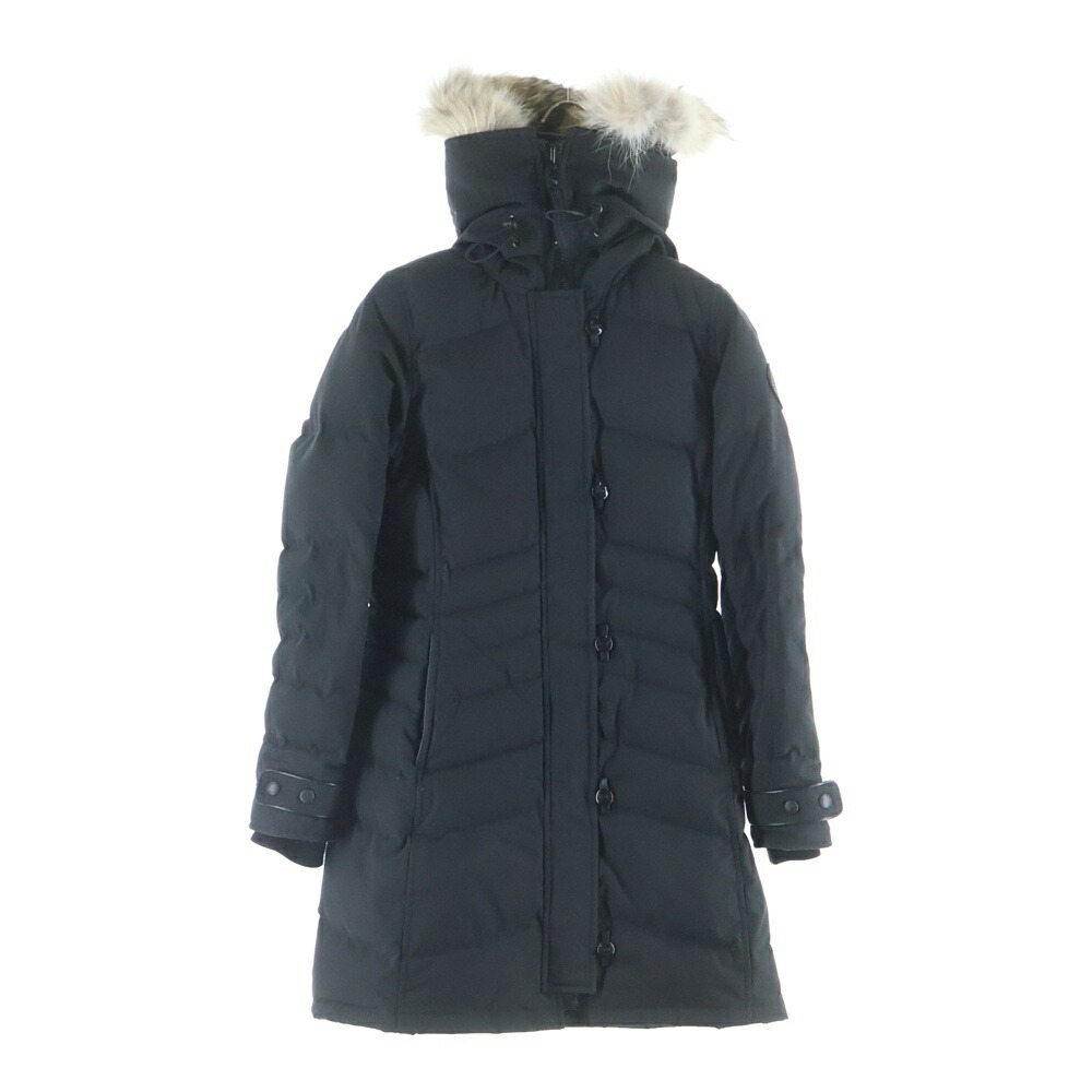 CANADA GOOSE(カナダグース) 大きさ:XS LORETTE PARKA ファーフーデッド ジップアップ ロレッタパーカー 落ち込む厚地の外套 米国海軍 レディース 2090LB【中古】【座標軸B】【色つや黒いこと】【オンライン押さえる商いもの】