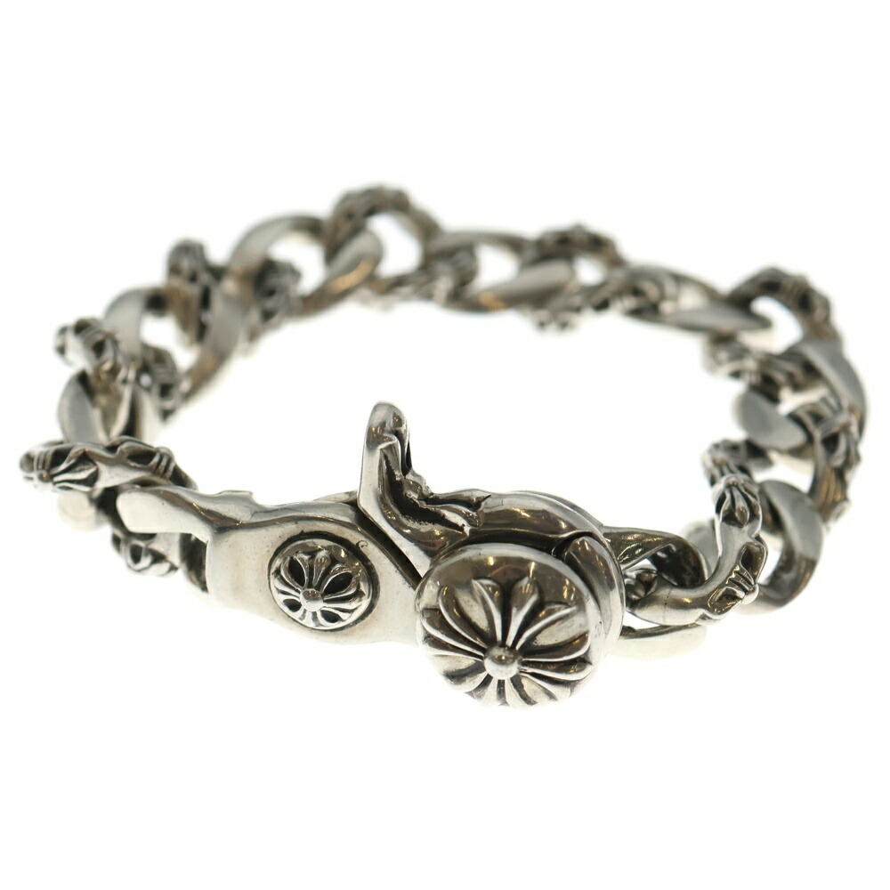 CHROME HEARTS(クロムハーツ) 大いさ:15LINK FNCY CHN LNK ファンシーリンククリップブレスレット 15繋がり しろがね色 BCA145【中古】【座標軸B】【色合いしろがね色】【取りまわしバス発着場OneStyle原宿店】