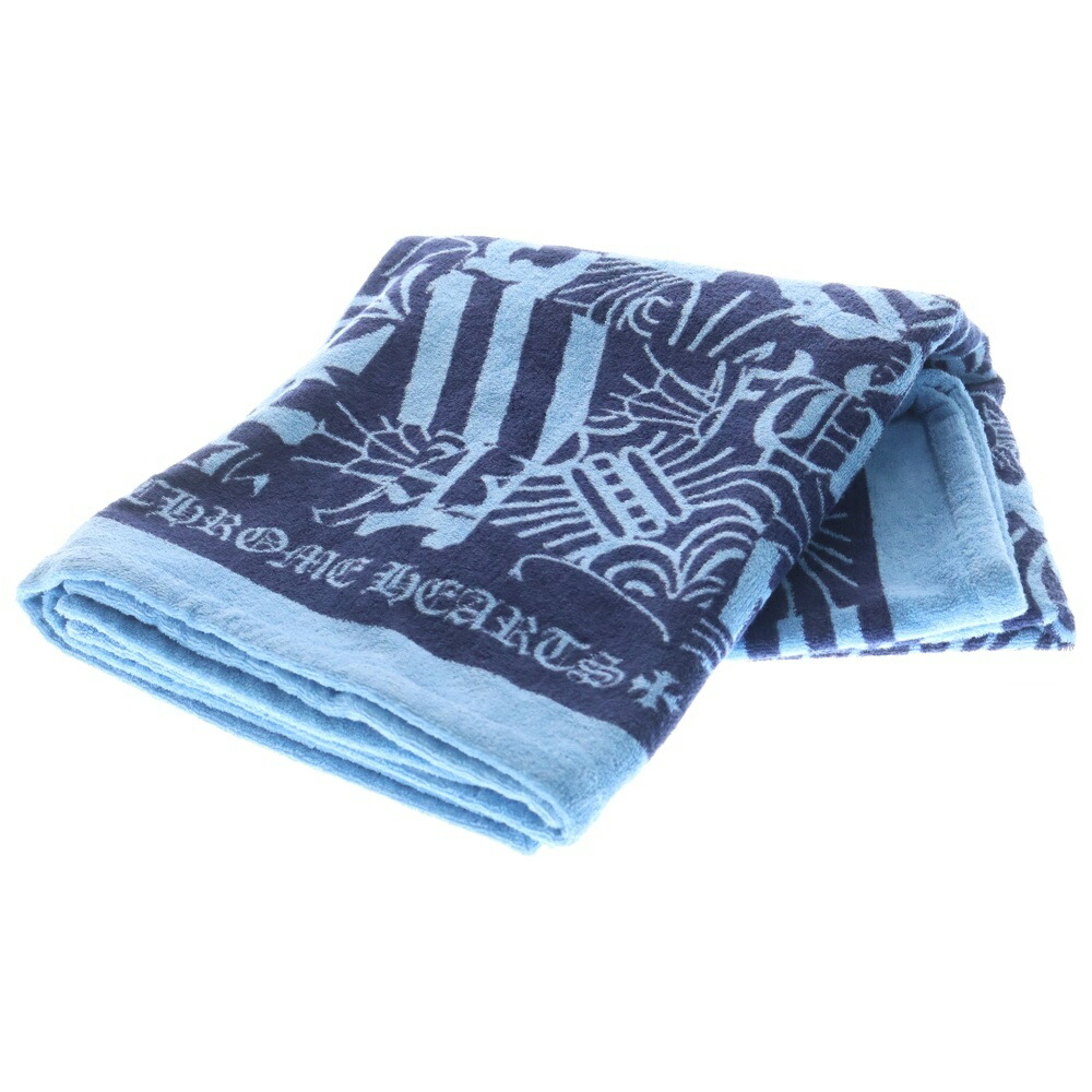 楽天市場】CHROME HEARTS TOWEL クロムハーツ バスタオル ブルー : SKYTREK
