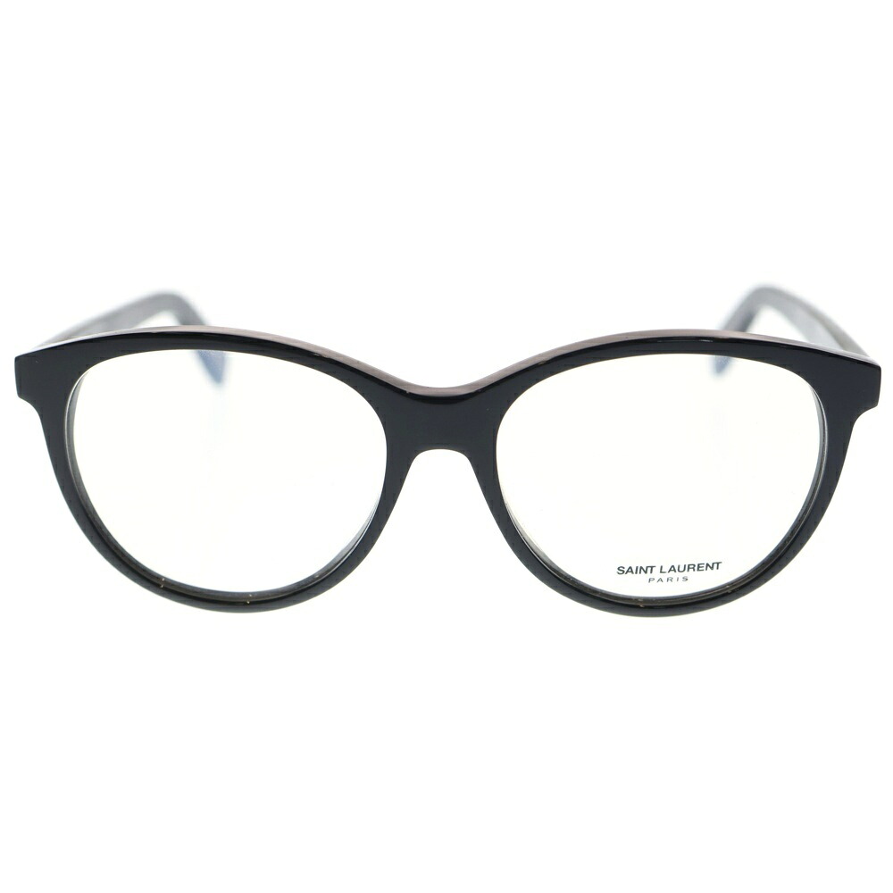 SAINT LAURENT PARIS(サンローランパリ) 大きさ:53□16ー140 CLASSIC EYEGLASS ウエリントン 黒眼鏡 メガネ アイウェア 黒いこと SL163 001【中古】【座標軸A】【色つや黒いこと】【取りまわしバス発着場BRING聖堂店】