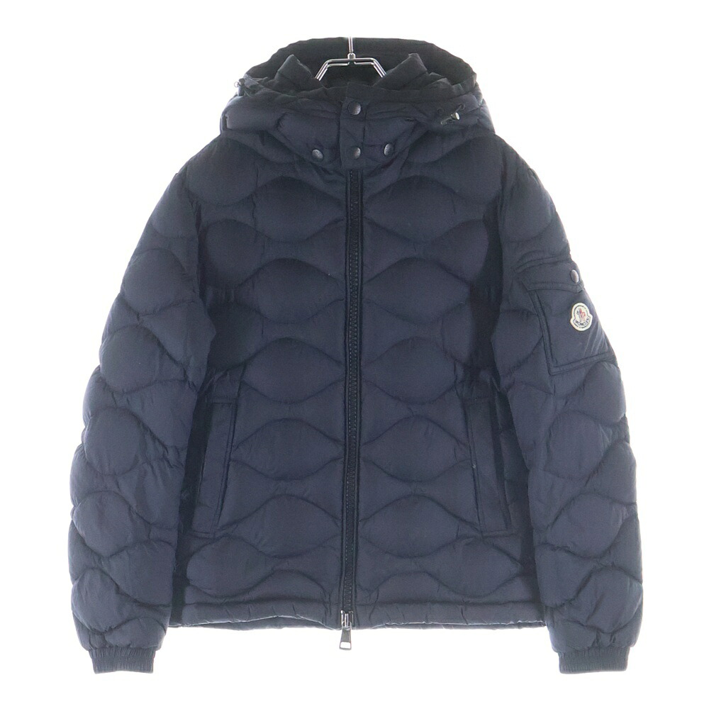 MONCLER(モンク線路) 大きさ:0 19AW MORANDIERES モランディアーズ フーデッド ジップアップ 落ちこむ上衣 米国海軍 E20914131805 53227【中古】【座標軸B】【カラーネイビー】【オンライン制限事項商いもの】