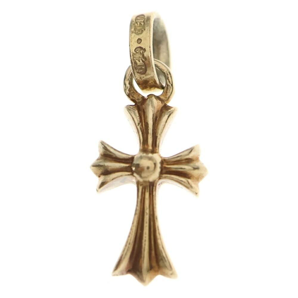 CHROME HEARTS(クロムハーツ) 22K CRS BBYFAT ベイビーファットクロス シャンデリヤいの一番 ゴールド BCA037【中古】【座標軸B】【色合いゴールド】【取りまわしバス発着場OneStyle原宿店】