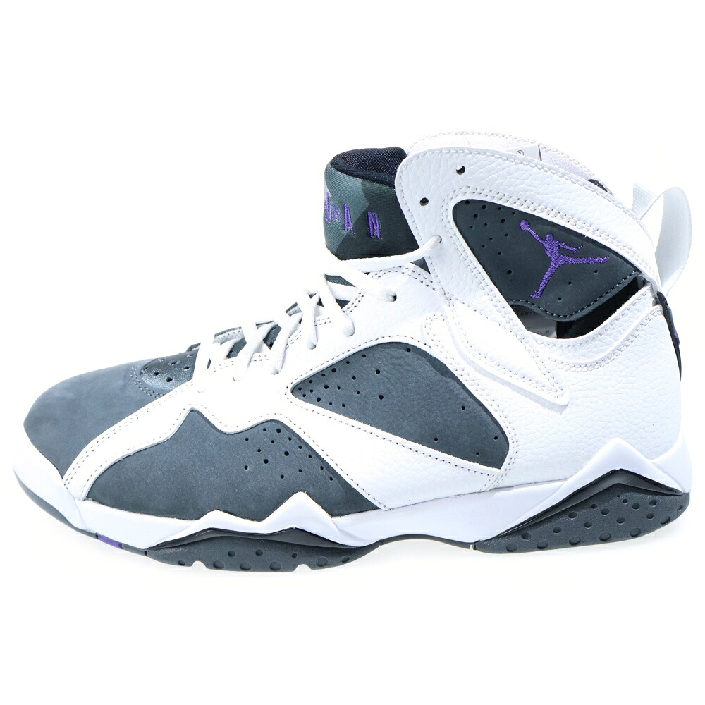 NIKE(ナイキ) 大きさ:29.0糎 AIR JORDAN 7 RETRO FLINT エアジョーダン7 フリント ハイカットスニーカー 白いこと/薄墨色 US11/29糎 CU9307-100【中古】【座標軸A】【色合い白いこと】【オンライン押さえる商いもの】