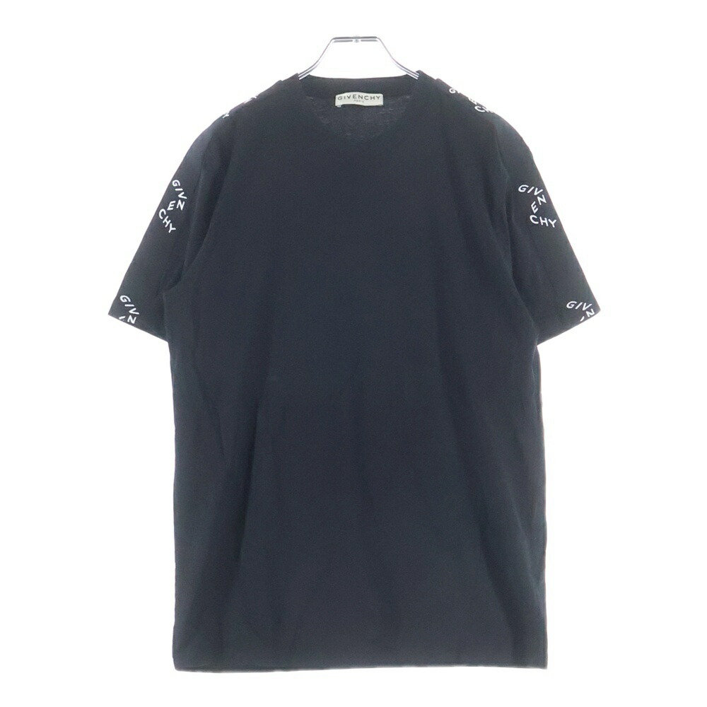 GIVENCHY(ジバンシィ) 大いさ:M ロゴタイプ磁気テープティーシャツ 半袖カットソー BM71193002 黒いこと【中古】【度合いB】【色合い黒いこと】【取りまわしバス発着場BRING横浜ビブレ店】 メンズファッション-トップス