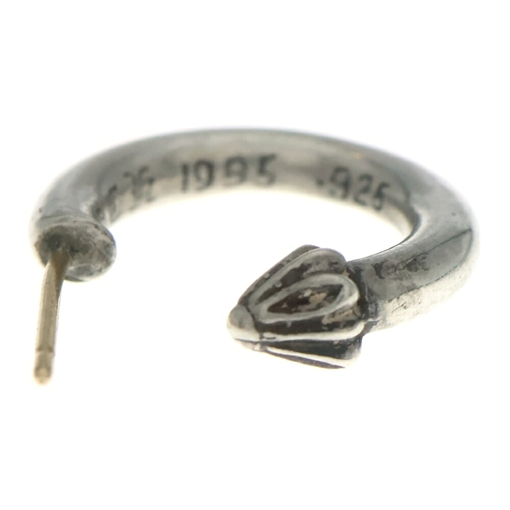 CHROME HEARTS(クロムハーツ) HOOP PLAIN 飾り気の無い フープピアス しろがね色 BCA101【中古】【座標軸B】【色合いしろがね色】【取りまわしバス発着場BRING THRIFT CLOSET あべの店】