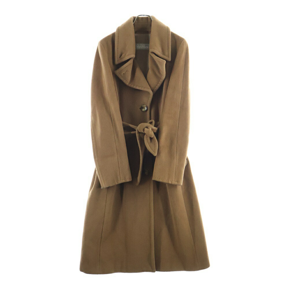 Max Mara(マックスマーラ) サイズ:40 ラナヴァージンウール ノッチドラペル 3B トレンチコート レディース ブラウン ラナ 1600016【中古】【程度B】【カラーブラウン】【オンライン限定商品】