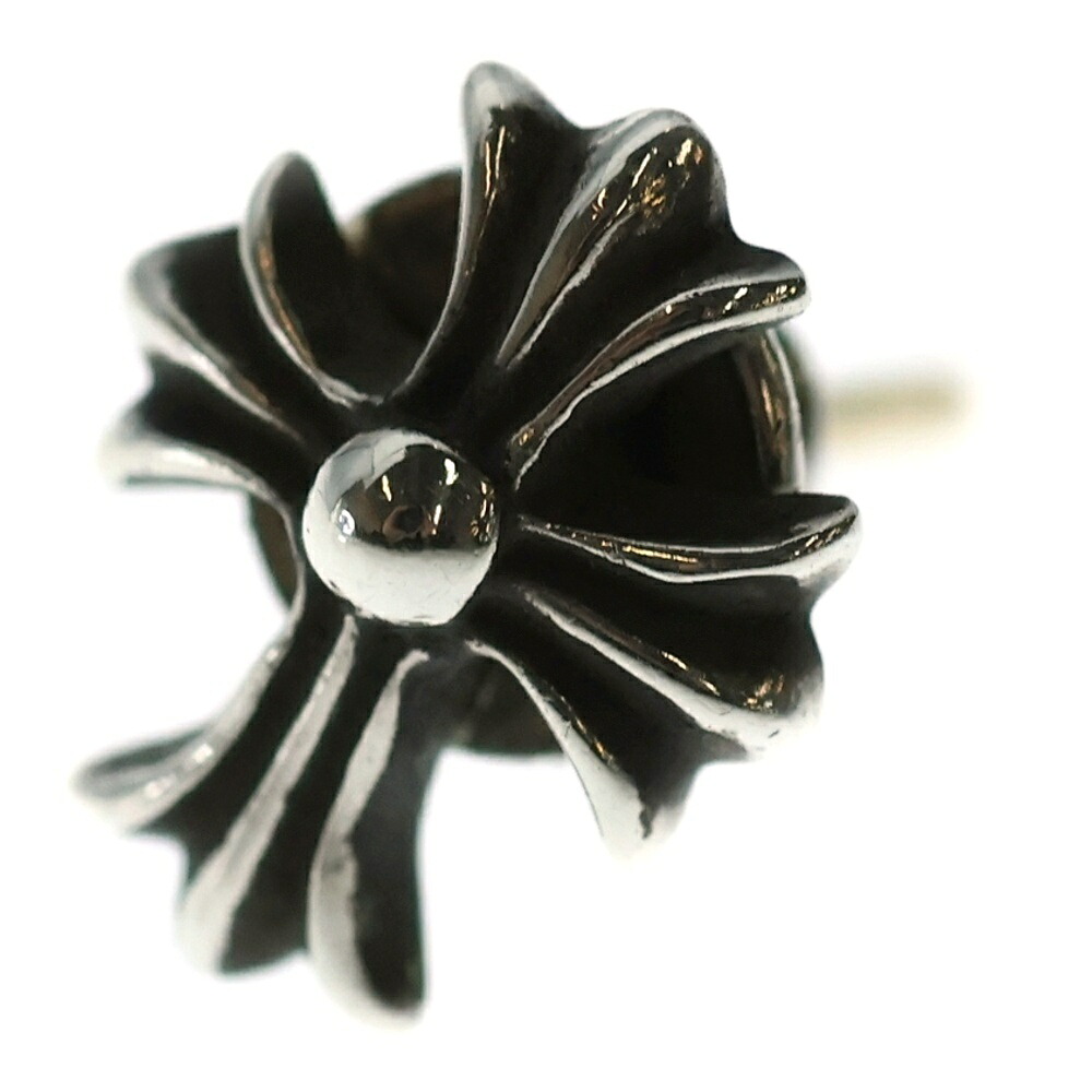 CHROME HEARTS(クロムハーツ) No2 CH CRS CHクロススタッド しろがね色ピアス【中古】【座標軸B】【色合いしろがね色】【取りまわしバス発着場新宿】