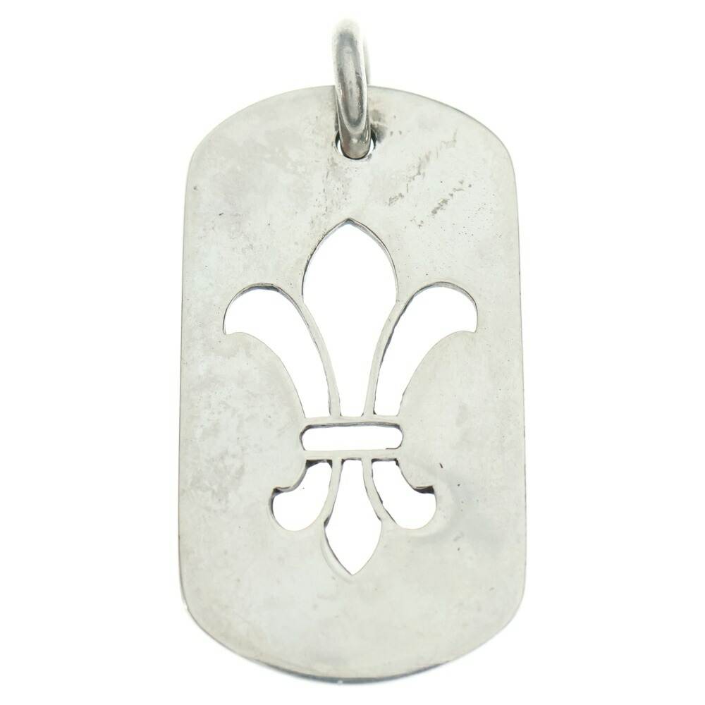 CHROME HEARTS(クロムハーツ) D TAG LRG ラージドッグタグ BSフレアラージドッグタグネックレストップ しろがね色【中古】【座標軸B】【色合いしろがね色】【取りまわしバス発着場OneStyle新宿店】