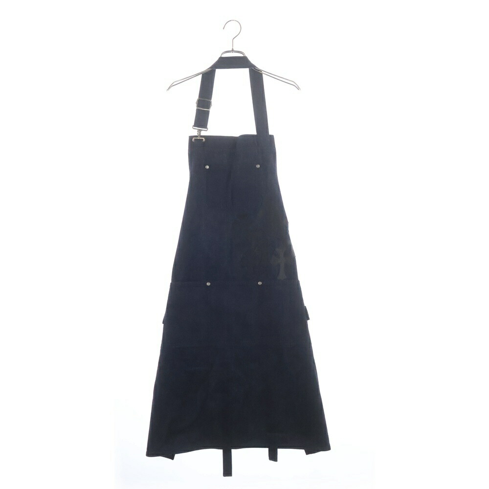 CHROME HEARTS(クロムハーツ) KITCHEN CONFI DENTAIAL 差し交わす継ぎ切れ付き添い人 ジーンズ前垂れ インディゴ【中古】【座標軸A】【色合い青色】【取りまわしバス発着場OneStyle新宿店】