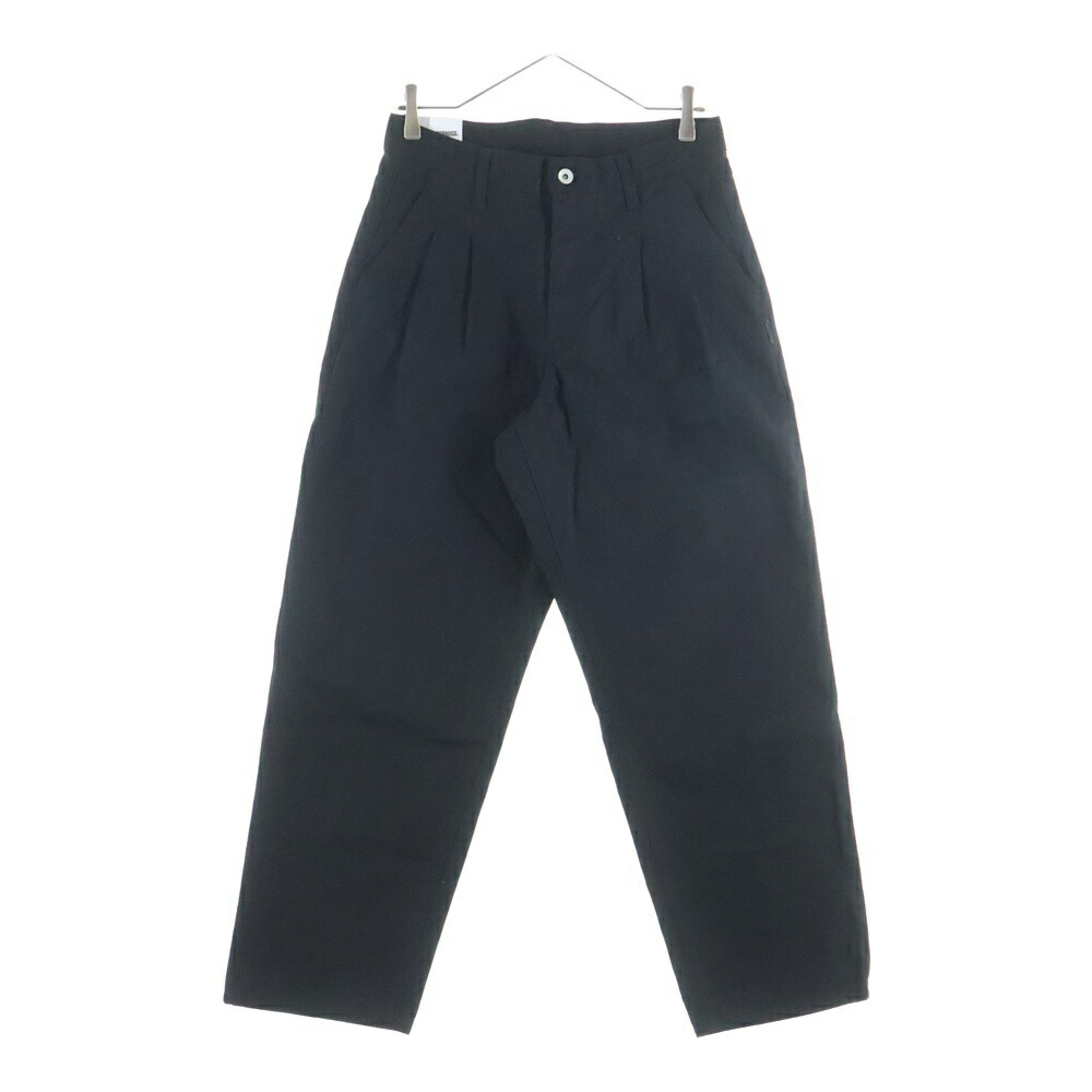 NEIGHBORHOOD(ネイバーフッド) 大きさ:S 25SS BAGGY SILHOUETTE TWO TUCK PANTS バギーシルエット 2タック 綿織物ズボン下 黒いこと 252AQNH-PTM04【新古品/中古】【度合いS】【色つや黒いこと】【取りまわしバス発着場BRINGご廟店】