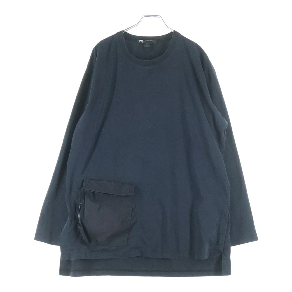 Y-3(ワイスリー) 大いさ:M M TRVL LS 半袖ティーシャツ 黒いこと FN3431【中古】【度合いA】【色合い黒いこと】【オンライン制限事項商いもの】 トップス-メンズファッション-Tシャツ・カットソー