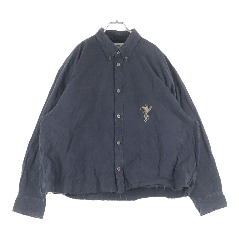 doublet(ダブレット) OVERSIZED CUT OFF SHIRT オーバーサイズ カットオフシャツ ブラック 23SS33SH122【中古】【程度B】【カラーブラック】【取扱店舗BRING福岡天神店】｜ブランド買取・販売　BRING