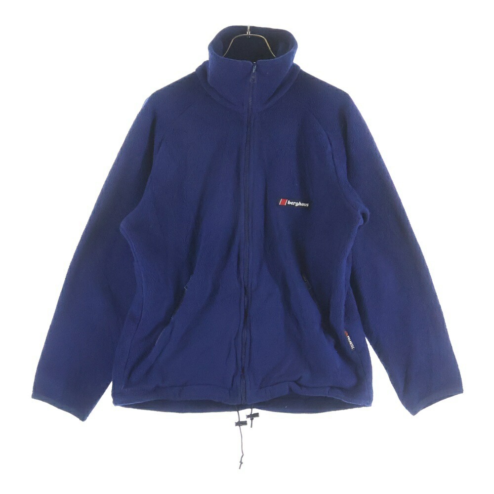 VINTAGE(ヴィンテージ) 大きさ:M 90s BERGHAUS グレートブリテン島製 UK製 フリースジャケット 米国海軍【中古】【座標軸C】【カラーネイビー】【取りまわしバス発着場BRING福岡天神店】