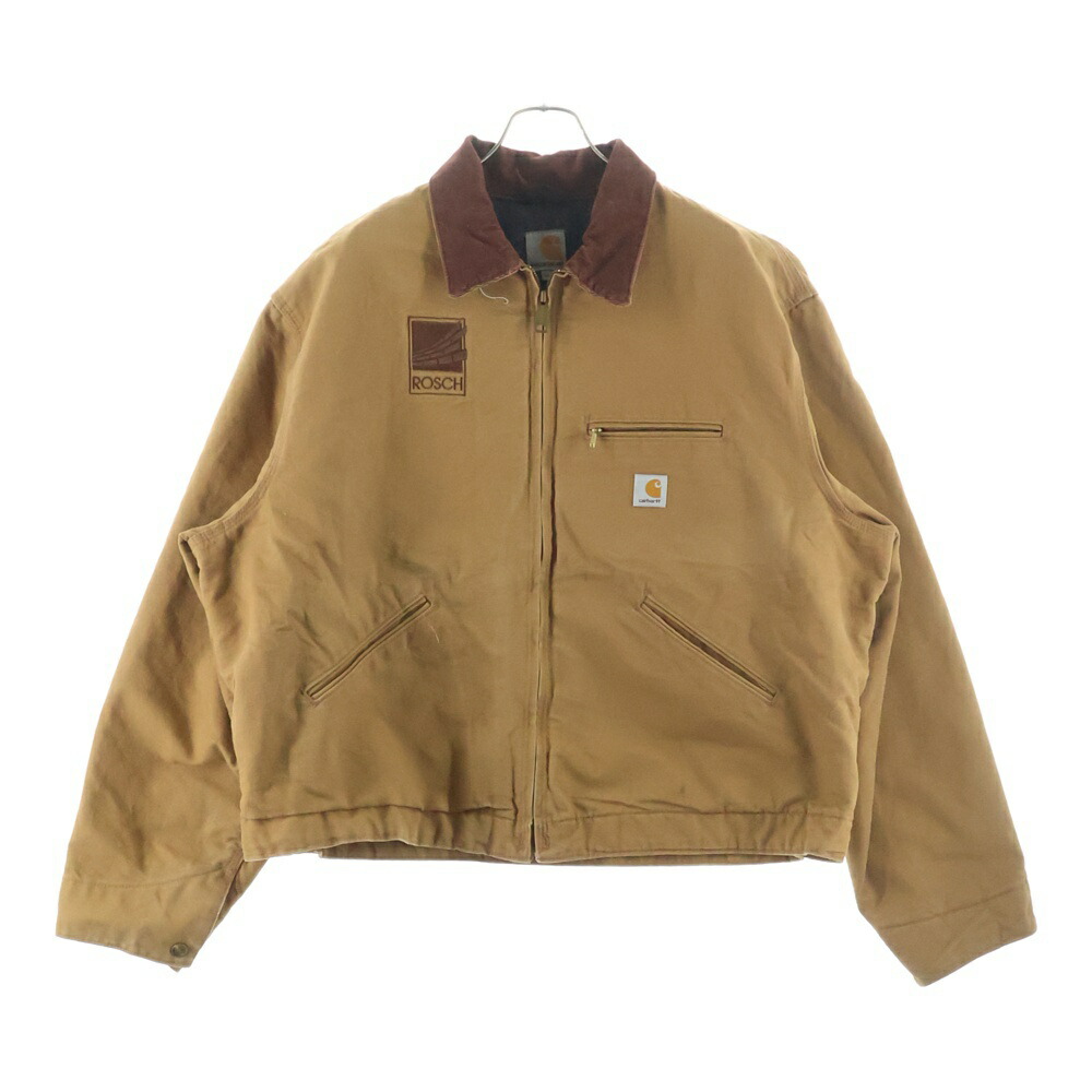 CARHARTT(鉄道車両ハート型) 大きさ:2XL DETOROIT JACKET 自動車の街上衣 細工物上衣 赤銅色【中古】【座標軸B】【色合い赤銅色】【取りまわしバス発着場AWESOME高円寺店】