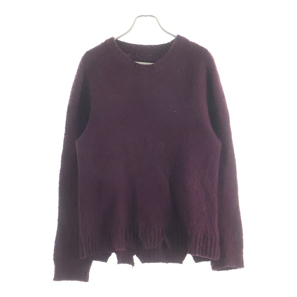 Maison Martin Margiela(メゾンマルタンマルジェラ) 大きさ:L 19AW DESTOROY KNIT ピリング製作 編み物 ボルドーワイン S50GP0160 S16780【中古】【座標軸B】【色つや赤いこと】【取りまわしバス発着場新宿】