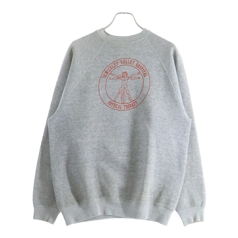 VINTAGE(ヴィンテージ) 50-60S SEWICKLEY VALLEY HOSPITAL PHYSICAL THERAPY CREWNECK PULLOVER SWEAT 霜降り 向こう正面刷り上げる ティーシャツ 流汗 薄墨色【中古】【座標軸B】【色つや薄墨色】【取りまわしバス発着場AWESOME高円寺店】