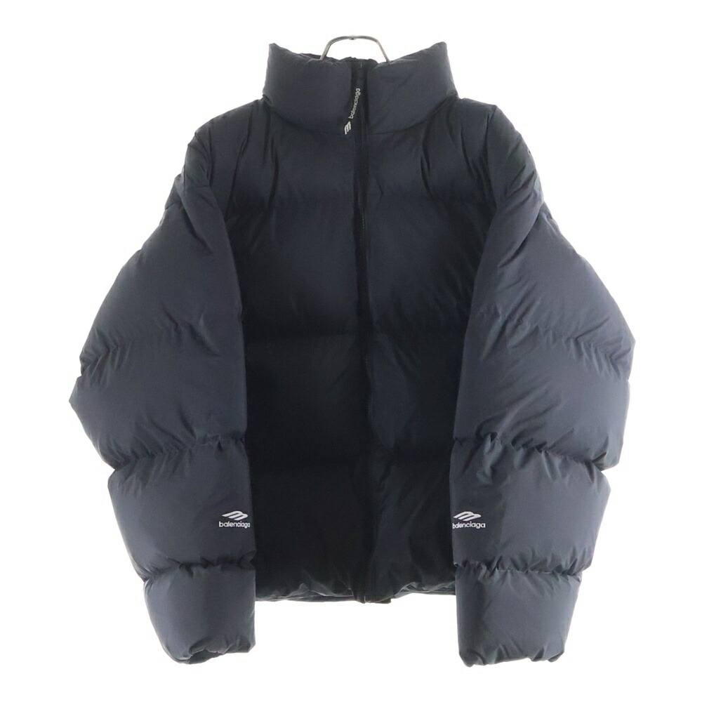 BALENCIAGA(バレンシアガ) サイズ:40 Ski Cropped シュランク パファー ジャケット ダウンジャケット 809489 TNO1【中古】【程度B】【カラーブラック】【オンライン限定商品】