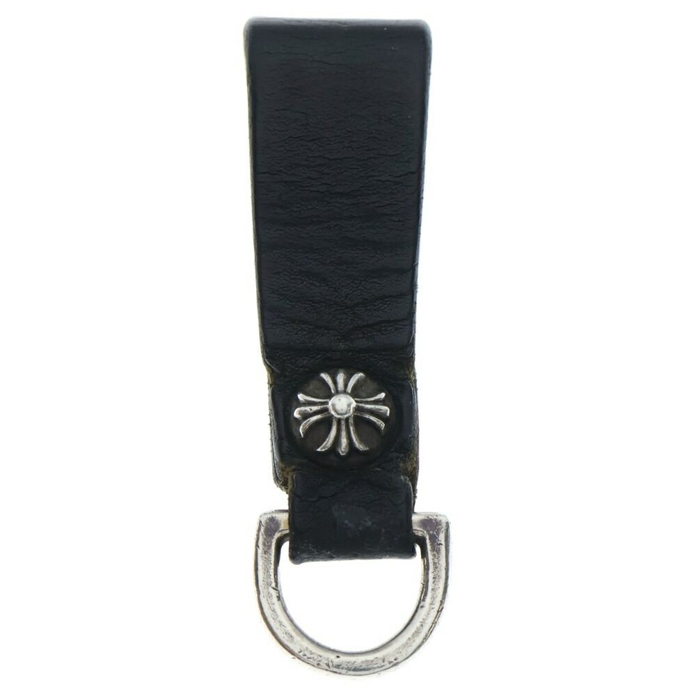 CHROME HEARTS(クロムハーツ) BELT LOOP D RING Dカンクロスボールボタンベルトループ【中古】【程度B】【カラーブラック】【取扱店舗OneStyle名古屋パルコ店】