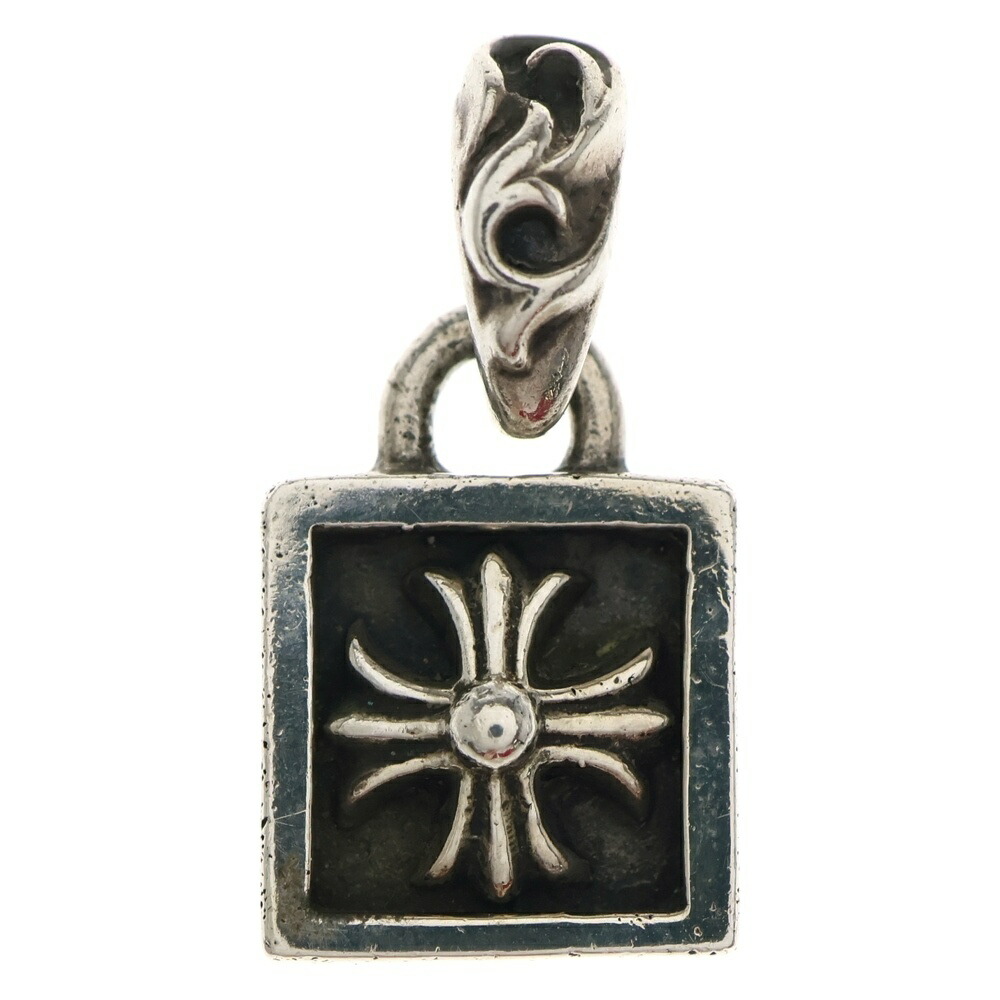 CHROME HEARTS(クロムハーツ) FRAMED CH PLUS フレームドCH足し加える 惹きつける シャンデリヤいの一番 しろがね色 BCA271【中古】【座標軸B】【色合いしろがね色】【取りまわしバス発着場BRING THRIFT CLOSET あべの店】
