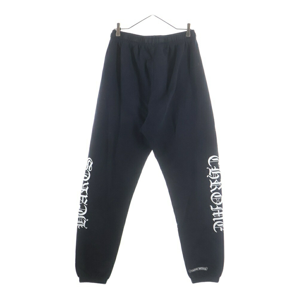 CHROME HEARTS(クロムハーツ) サイズ:L SWEAT PANTS サイドロゴプリントスウェットロングパンツ【中古】【程度B】【カラーブラック】【取扱店舗渋谷】｜ブランド買取・販売　BRING