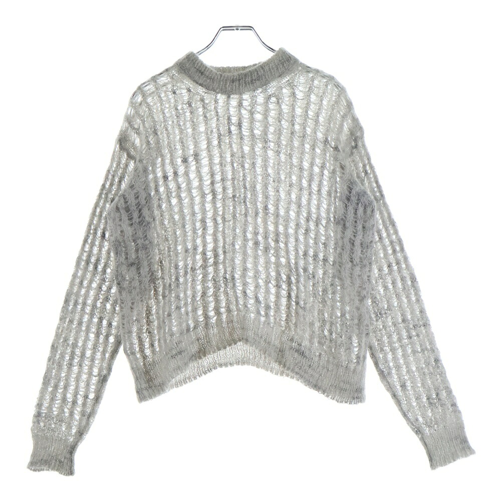 Acne Studios(アクネ ストゥディオズ) サイズ:XXS モヘア混 クルーネックニットセーター グレー レディース FN-WN-KNIT000327【中古】【程度A】【カラーグレー】【取扱店舗BRING横浜ビブレ店】|ブランド買取・販売 BRING