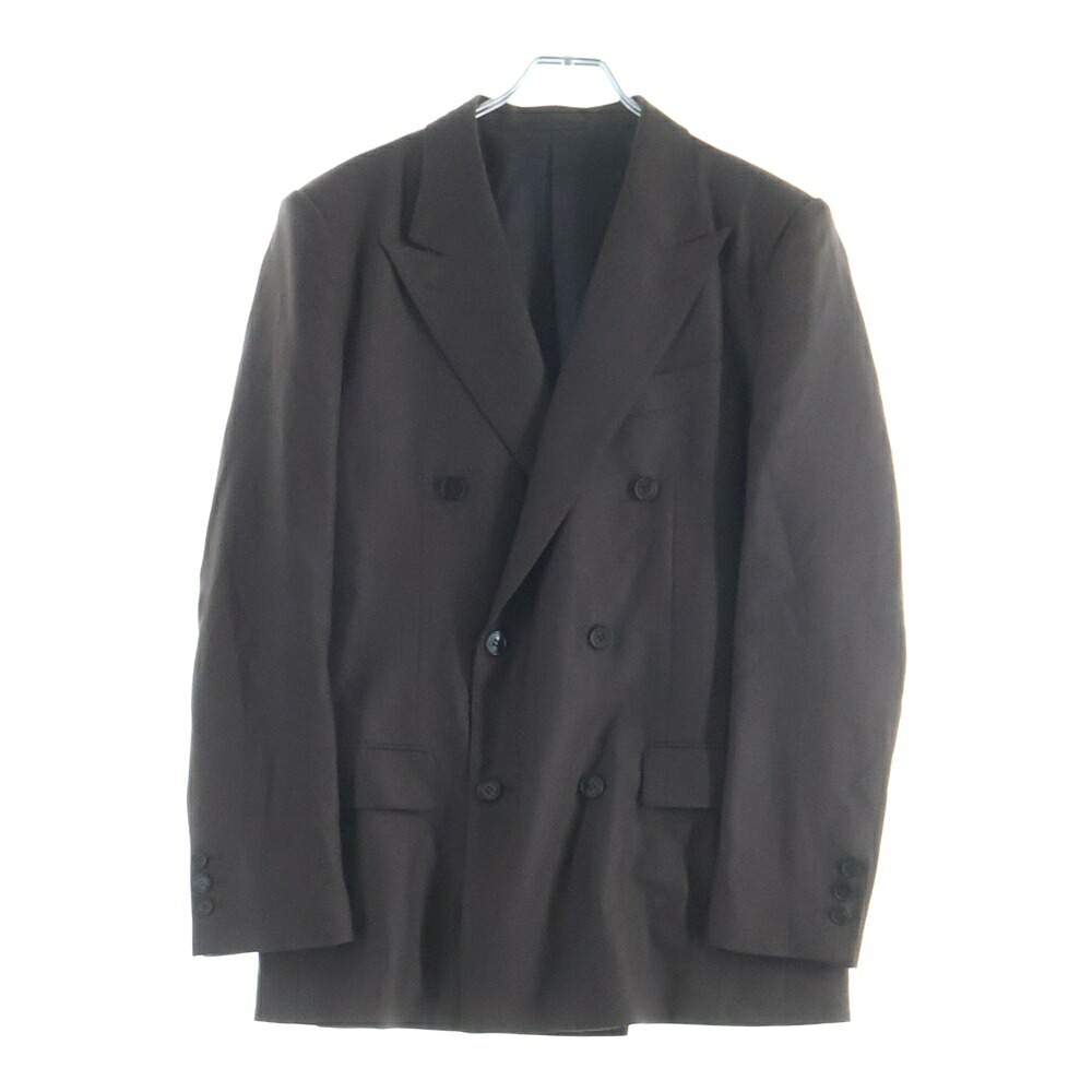 LITTLEBIG(リトルビッグ) 大きさ:46 22AW Striped Fly Front Jacket ストライプフライフロントジャケット テーラードジャケット 赤銅色 LB223-JK04【中古】【座標軸A】【色つや赤銅色】【取りまわしバス発着場BRING仙台店】