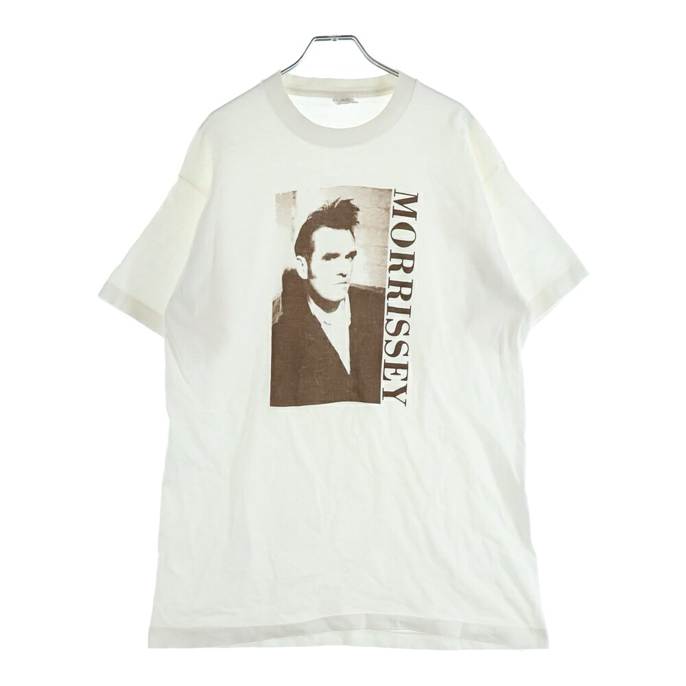 VINTAGE(ヴィンテージ) 大きさ:L 90S VINTAGE MORRISSEY TEE ヴィンテージ モリッシー 向こう正面刷り上げるティーシャツ FRUIT OF THE ROOM曳き船 半袖クルーネックカットソー 白いこと【中古】【度合いB】【色つや白いこと】【取りまわしバス発着場AWESOME名古屋店】