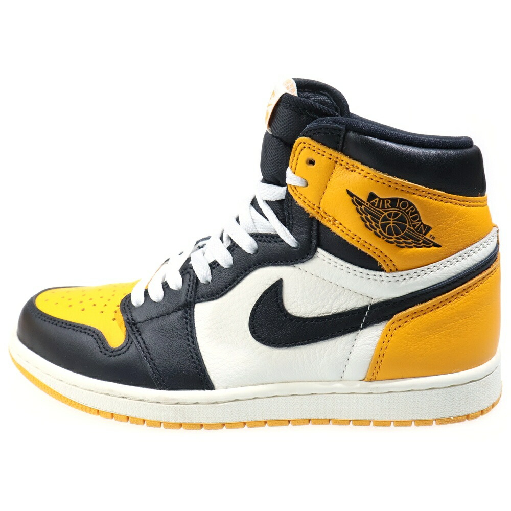 NIKE(ナイキ) 大きさ:US8/26糎 AIR JORDAN 1 RETRO HIGH OG TAXI 555088-711 エアジョーダン 1 レトロ 辻自動車 ハイカットスニーカー シューズ 黄色/黒いこと US8/26糎【中古】【座標軸A】【色合い黄色】【オンライン制限事項商いもの】