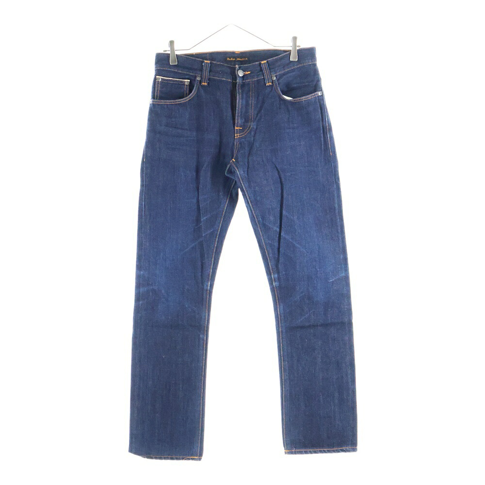 nudie jeans(ヌーディージーンズ) サイズ:W32/L32 grim tim グリムティム ストレッチデニム パンツ ジーンズ インディゴ【中古】【程度B】【カラーブルー】【オンライン限定商品】|ブランド買取・販売 BRING