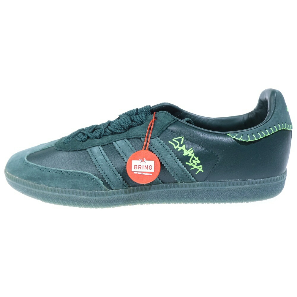 adidas(アディダス) 大いさ:27.5珊 ×Jonah Hill Samba ジョナ 吸血鬼 サンバ ローカットスニーカー 緑であること US9.5/27.5珊 FW7458【新古品/中古】【座標軸S】【色合い緑であること】【オンライン制限事項商いもの】 メンズ靴-スニーカー-靴