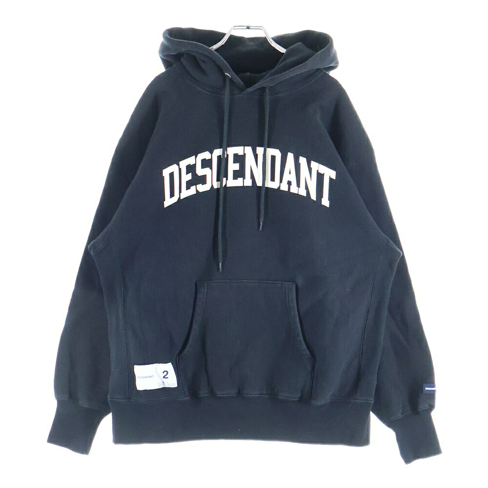 DESCENDANT(ディセンダント) サイズ:2 24AW TEAM HOODY フロントロゴプリント プルオーバーフーディー パーカー ブラック【中古】【程度B】【カラーブラック】【取扱店舗BRING梅田茶屋町店】｜ブランド買取・販売　BRING 7,101円