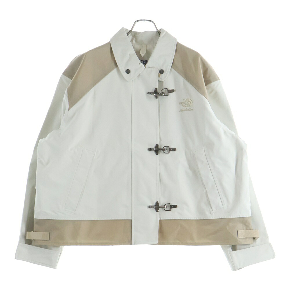 THE NORTH FACE(ザノースフェイス) 大きさ:XL 25AW ×AIM LEON DORE FIREMAN JACKET エメ レオン ドレ ロゴエンブロイダリー ナイロン うつり変わり ジップアップ 火消し役 上衣 白いこと/ NP52501AD【中古】【座標軸B】【色合い白いこと】【取りまわしバス発着場AWESOME原宿店】