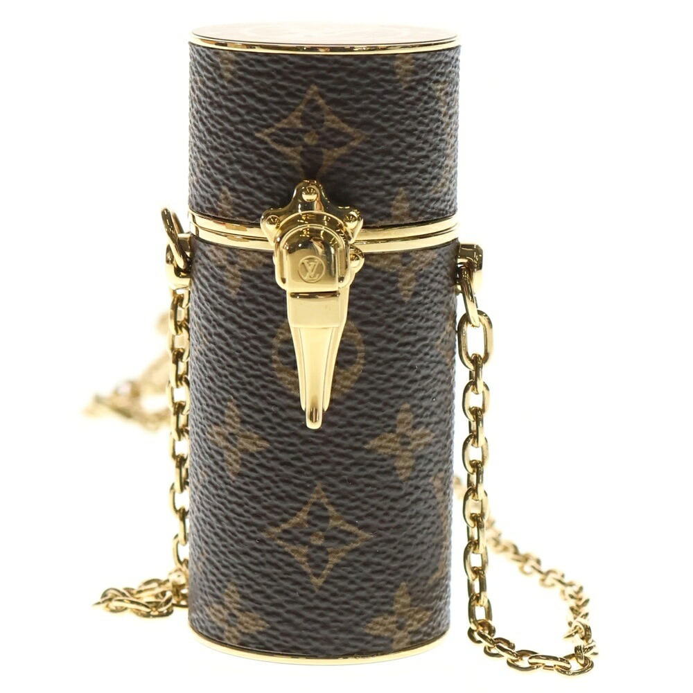LOUIS VUITTON(ルイヴィトン) モノグラム リップスティックケース ブラウン ゴールド金具 MP2406【中古】【程度B】【カラーブラウン】【取扱店舗BRING：RED新宿東口店】