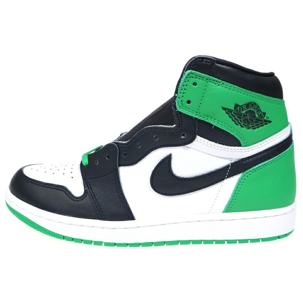 NIKE(ナイキ) 大きさ:27.0珊 AIR JORDAN 1 RETRO HIGH OG LUCKY GREEN DZ5485-031 エアジョーダン レトロ 仕合わせ緑であること ハイカットスニーカー 白いこと/緑であること US9/27珊【中古】【度合いA】【色つや白いこと】【取りまわしバス発着場BRING横浜ビブレ店】