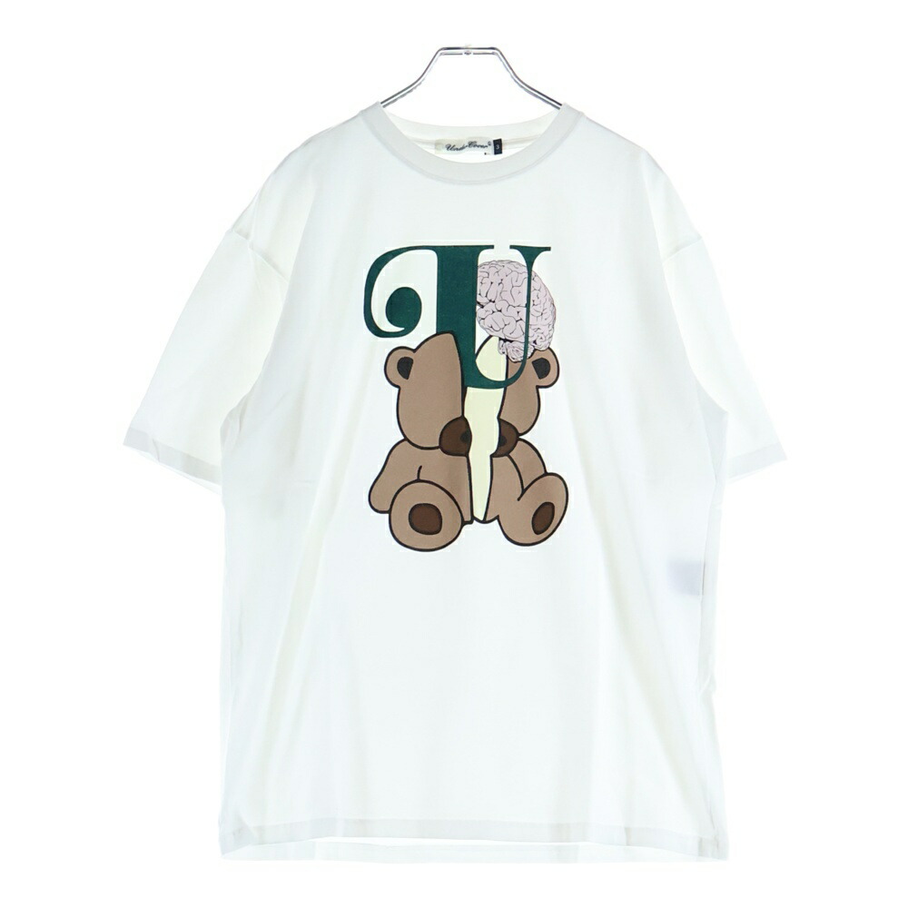 UNDERCOVER(アンダー押しかぶせる) 大いさ:3 25SS TEE BRAIN U BEAR ブレインベアー半袖ティーシャツ カットソー 白いこと UC1E3801【中古】【度合いB】【色合い白いこと】【取りまわしバス発着場原宿】 トップス-メンズファッション