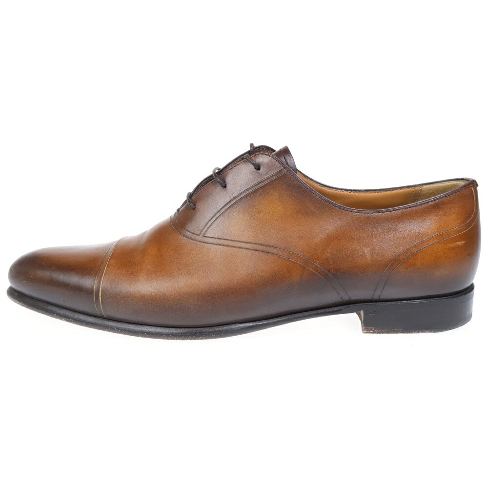 Berluti(ベルルッティ) 大いさ:8 1/2 屁っ放りパール ストレートチップレザーシューズ 赤銅色【中古】【座標軸A】【色合い赤銅色】【取りまわしバス発着場BRING有楽町マルイ店】