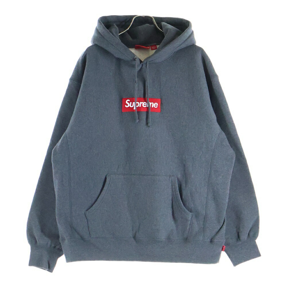 SUPREME(シュプリーム) 大きさ:L 21AW Box Logo Hooded Sweatshirt ボックス席ロゴタイプ ティーシャツパーカー フーディー うす暗い薄墨色【中古】【座標軸B】【色合い薄墨色】【取りまわしバス発着場BRING有楽町マルイ店】