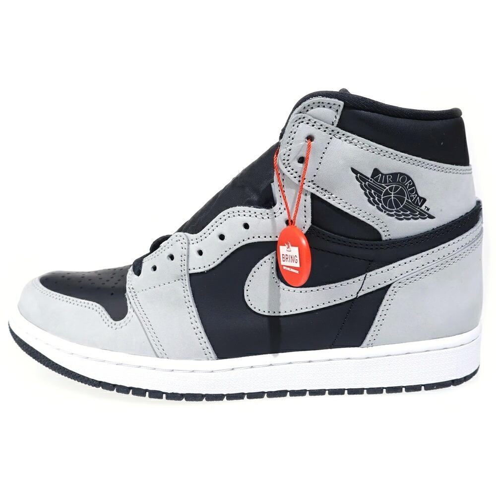 NIKE(ナイキ) 大いさ:28.0糎 Air Jordan 1 High OG Shadow 2.0 エアジョーダン1 OG 影ぼうし 2.0 ハイカットスニーカー 薄墨色 US10/28糎 555088-035【新古品/中古】【座標軸S】【色合い薄墨色】【取りまわしバス発着場BRING KICKS】