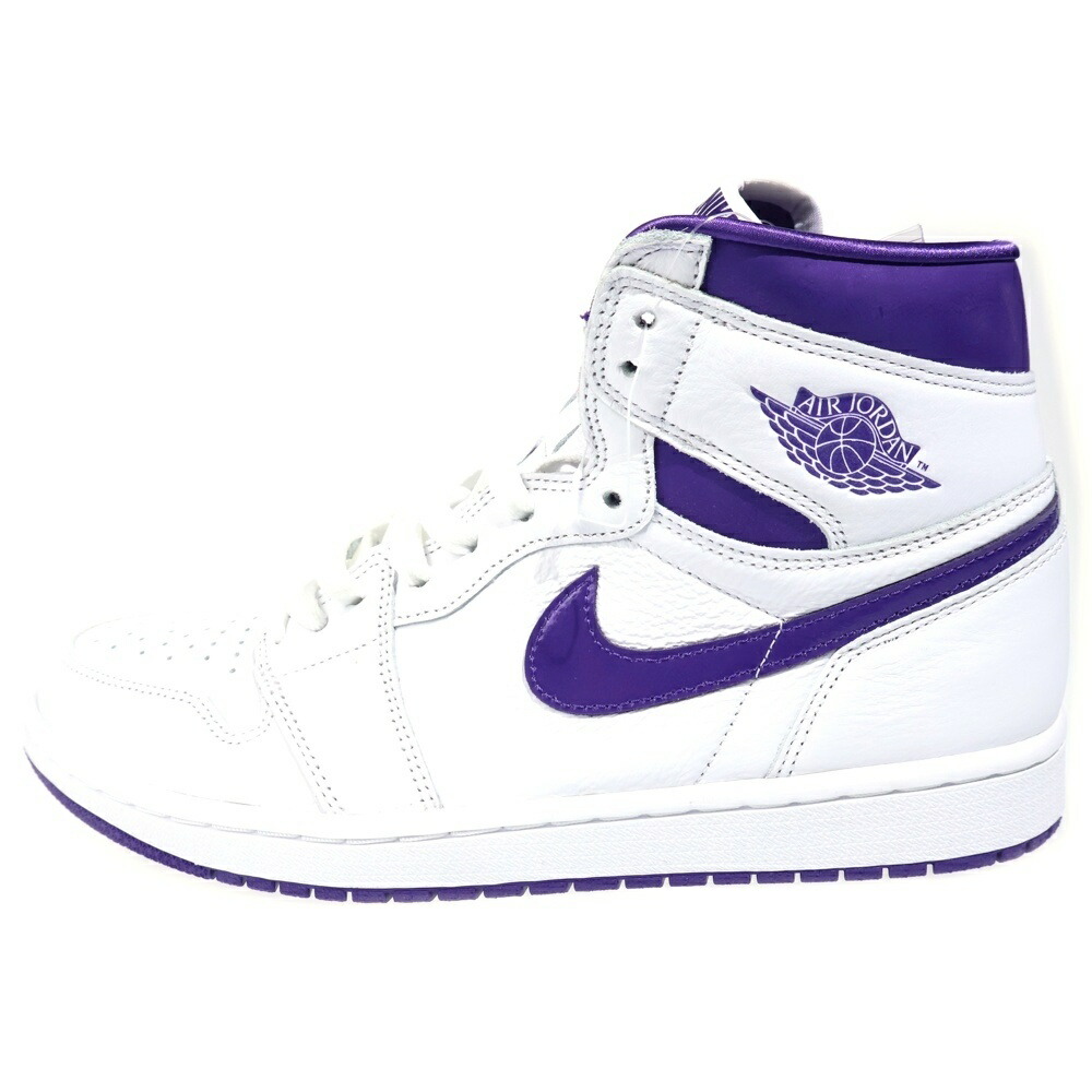 NIKE(ナイキ) 大きさ:27.5糎 WMNS AIR JORDAN 1 HIGH OG COURT PURPLE ウィメンズ エアジョーダン 1 コートパープル ハイカットスニーカー 白いこと/パープル US10.5/27.5糎 CD0461-151【新古品/中古】【座標軸S】【色合い白いこと】【オンライン制限事項商いもの】