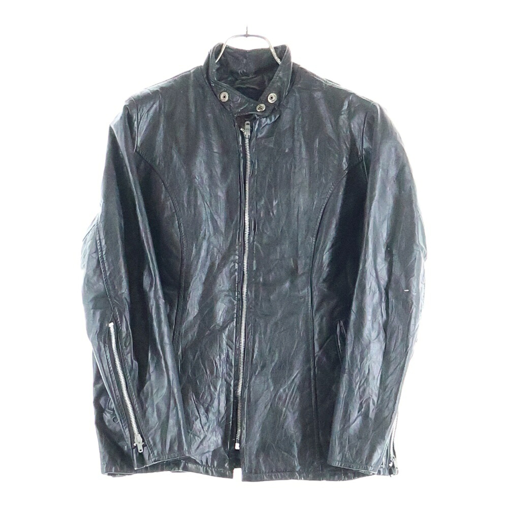 VINTAGE(ヴィンテージ) 60s-70s Excelled SERVAL ZIP 涙ジップ シングルライダースジャケット 黒いこと【中古】【座標軸C】【色つや黒いこと】【オンライン押さえる商いもの】