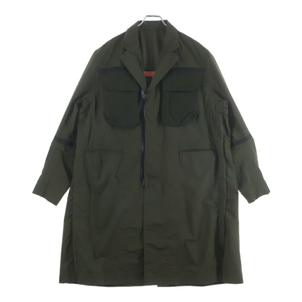 Sacai(サカイ) サイズ:2 22SS Ripstop Nylon Military Coat リップストップ ミリタリーナイロンコート ジャケット カーキ 22-02740M【中古】【程度A】【カラーカーキ】【オンライン限定商品】|ブランド買取・販売 BRING