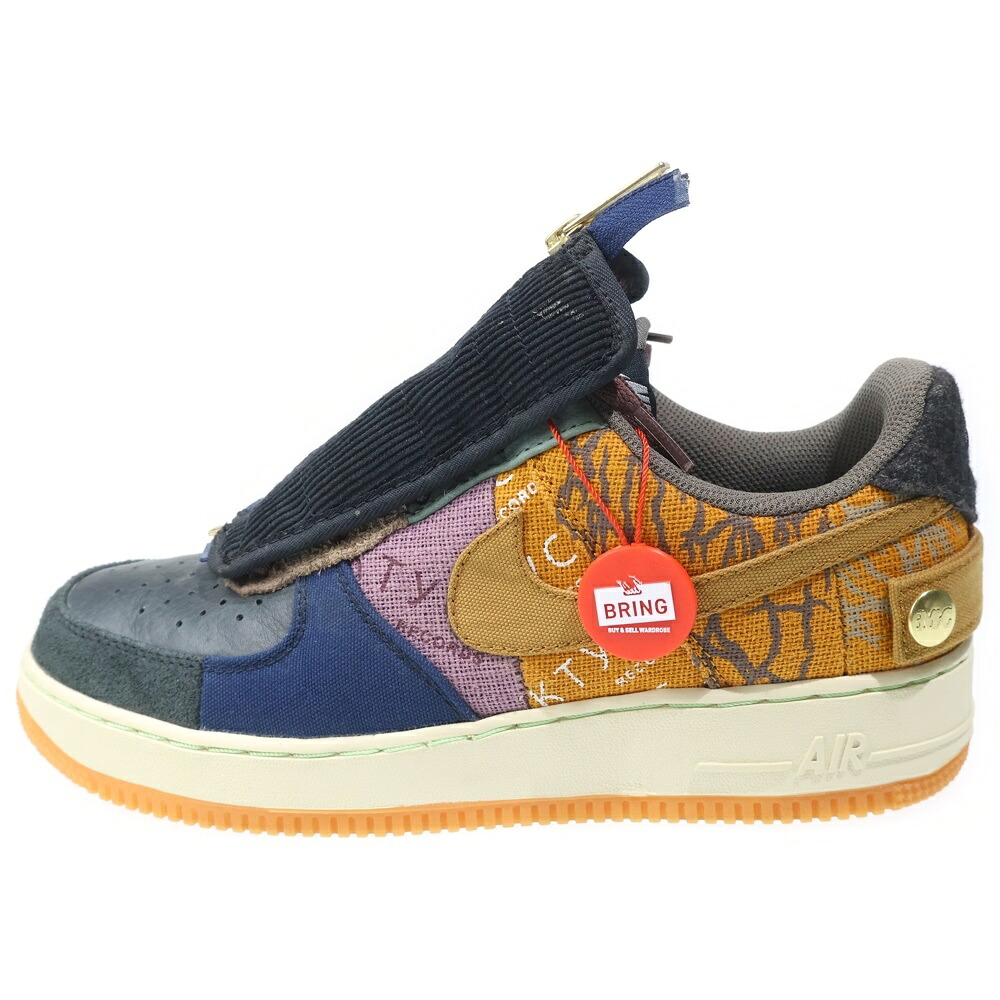 NIKE(ナイキ) 大きさ:US9/27珊 ×TRAVIS SCOTT AIR FORCE 1 LOW CACTUS JACK トラヴィススコット 空軍1 カクタスジャック ローカットスニーカー マルチ US9/27珊 CN2405‐900【中古】【度合いB】【色つやマルチ色つや】【取りまわしバス発着場BRING KICKS】