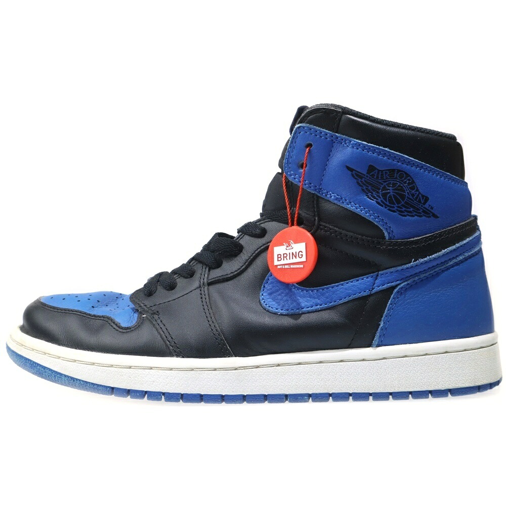 NIKE(ナイキ) 大きさ:27.0糎 【褒めたたえる用2017年製】AIR JORDAN1 RETRO HIGH OG 555088-007 エアジョーダン1 2017 ハイカットスニーカー US9/27.0糎【中古】【座標軸B】【色合い青色】【取りまわしバス発着場BRING KICKS】