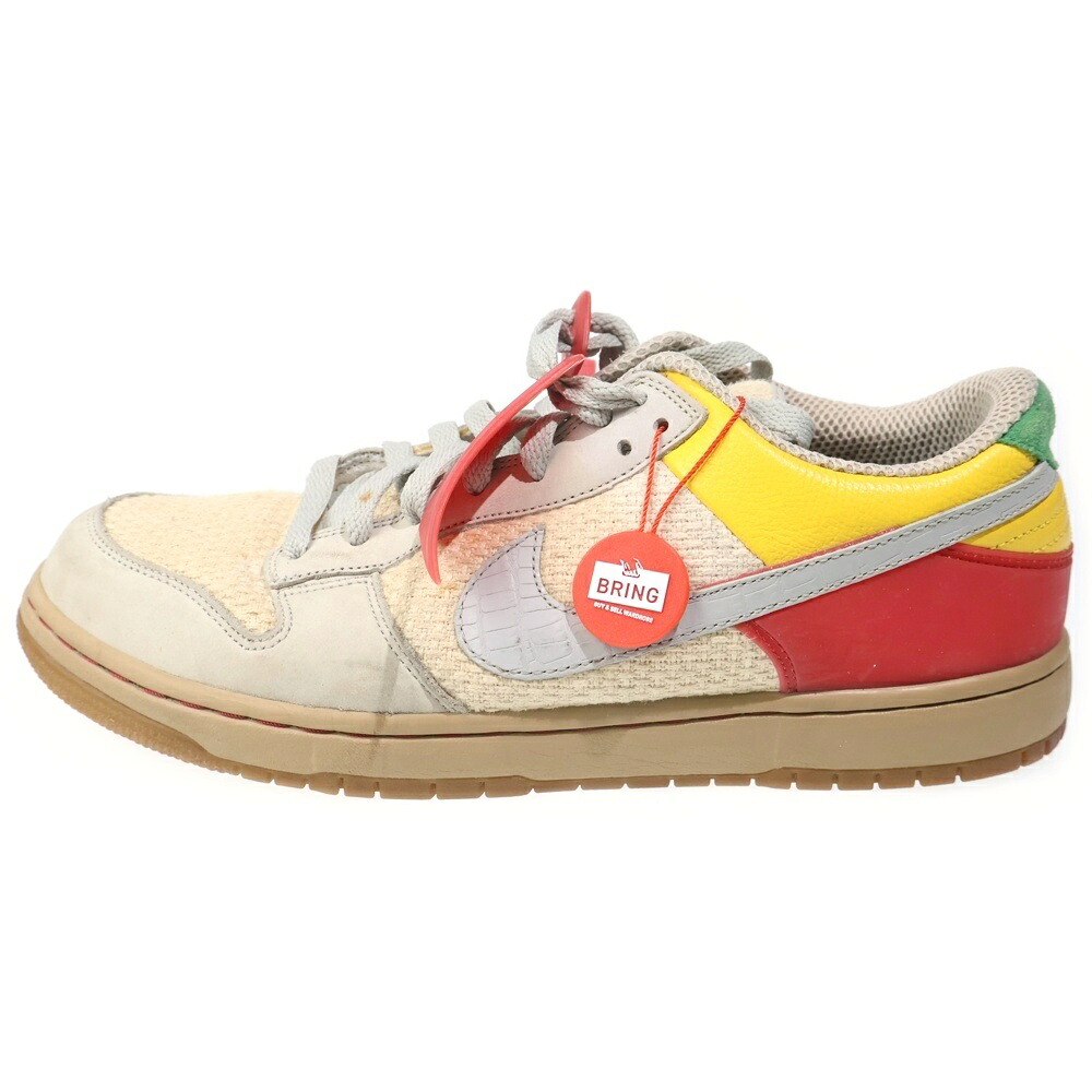 NIKE(ナイキ) 大きさ:30.0珊 AIR ZOOM DUNKESTO CLOT 316272-201 エア湖望遠レンズ ダンク クロット ローカットスニーカー マルチ色つや US12/30珊【中古】【度合いB】【色つやマルチ色つや】【取りまわしバス発着場BRING KICKS】