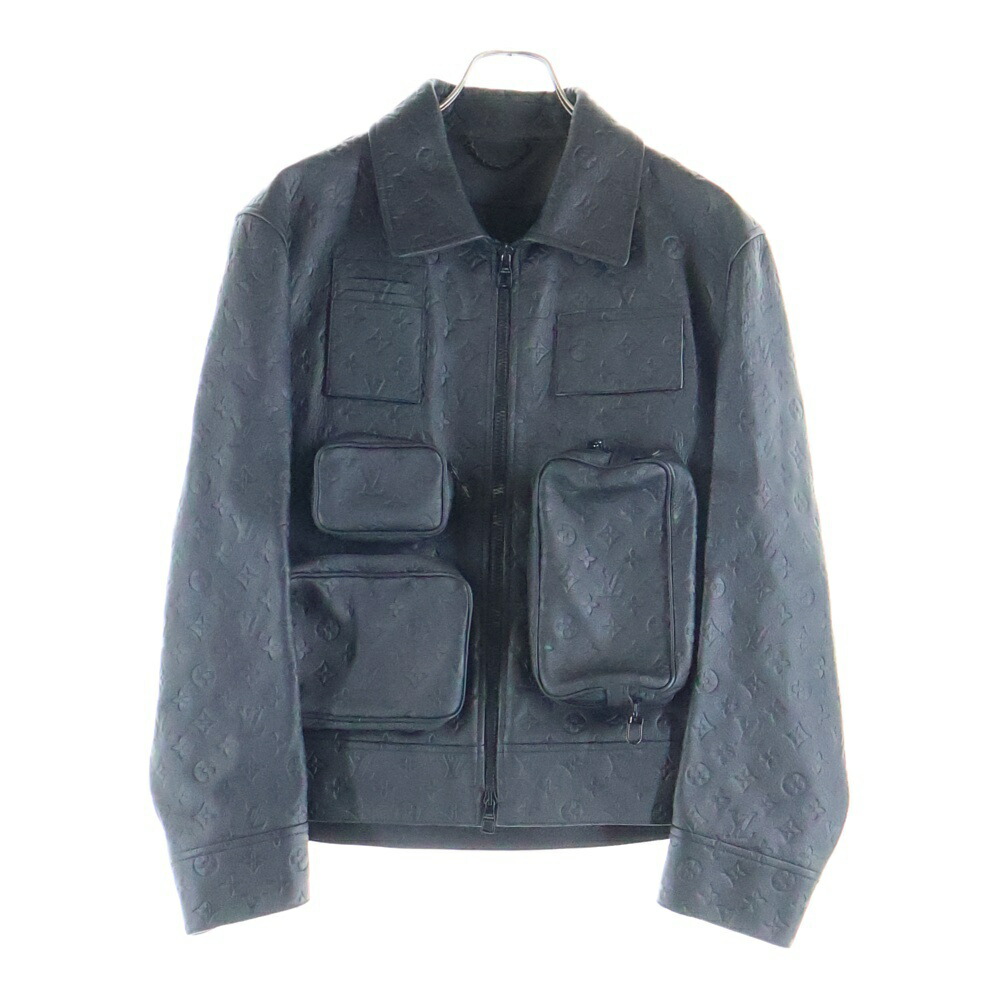 LOUIS VUITTON(ルイヴィトン) 大きさ:46 23SS モノグラム エン元締め ありがた味 なめし革上衣 黒いこと HIL46EQXS【中古】【座標軸A】【色つや黒いこと】【取りまわしバス発着場BRING札幌店】