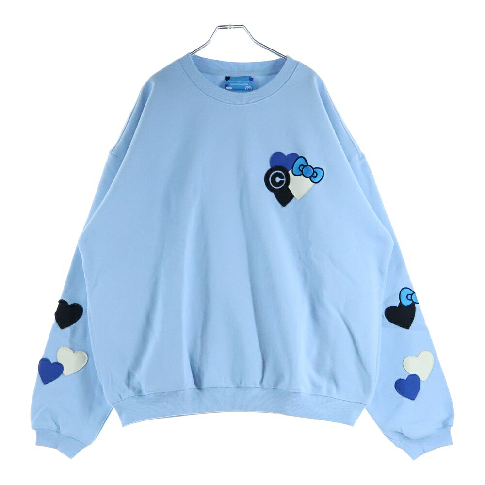 COIN PARKING DELIVERY(コインパーキングデリバリー) 大きさ:L-XL ×SANRIO CHARACTERS SWEAT SHIRT CPDSC-KT14 ×サンリオキャラクターズ 労働者の一団素っ首長袖スウェットトレーナー 青み【新古品/中古】【座標軸S】【色つや青み】【取りまわしバス発着場BRING聖堂店】