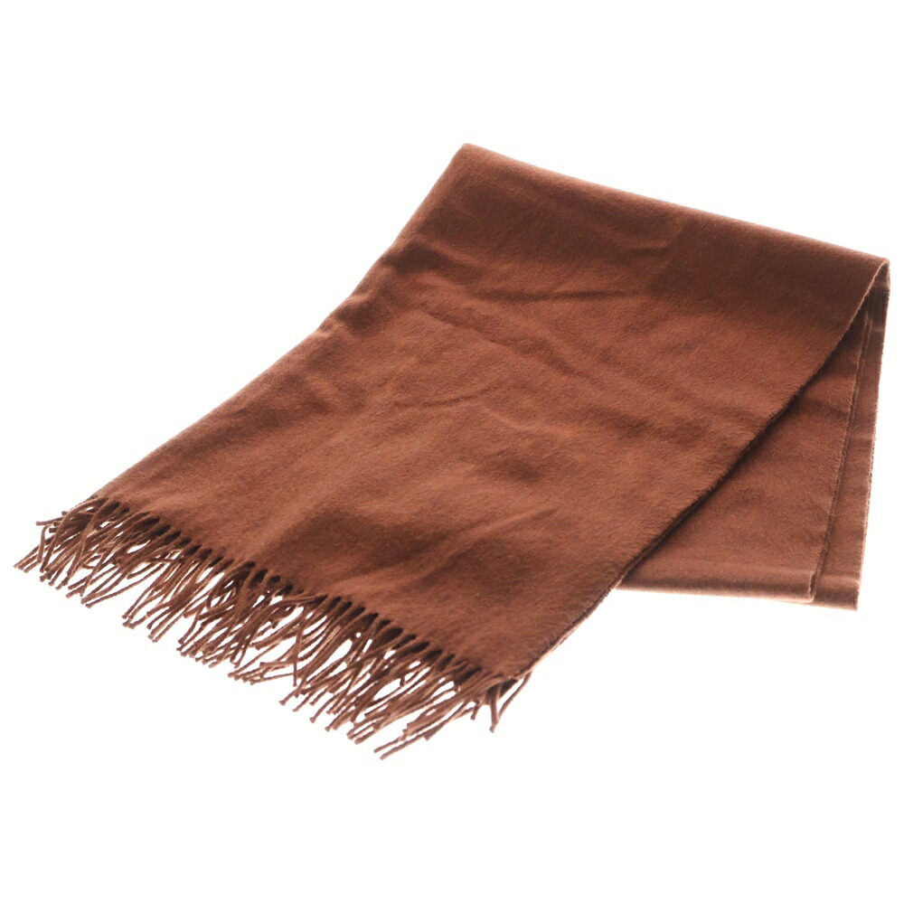 Johnstons Of Elgin(ジョンストンズ オブ エルガン) カシミヤ フリンジマフラー ストール ブラウン【中古】【程度B】【カラーブラウン】【オンライン限定商品】｜ブランド買取・販売　BRING 8,375円